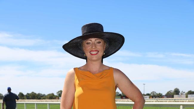 Sarah Cox at the Wangaratta Cup. Picture: Brendan Beckett