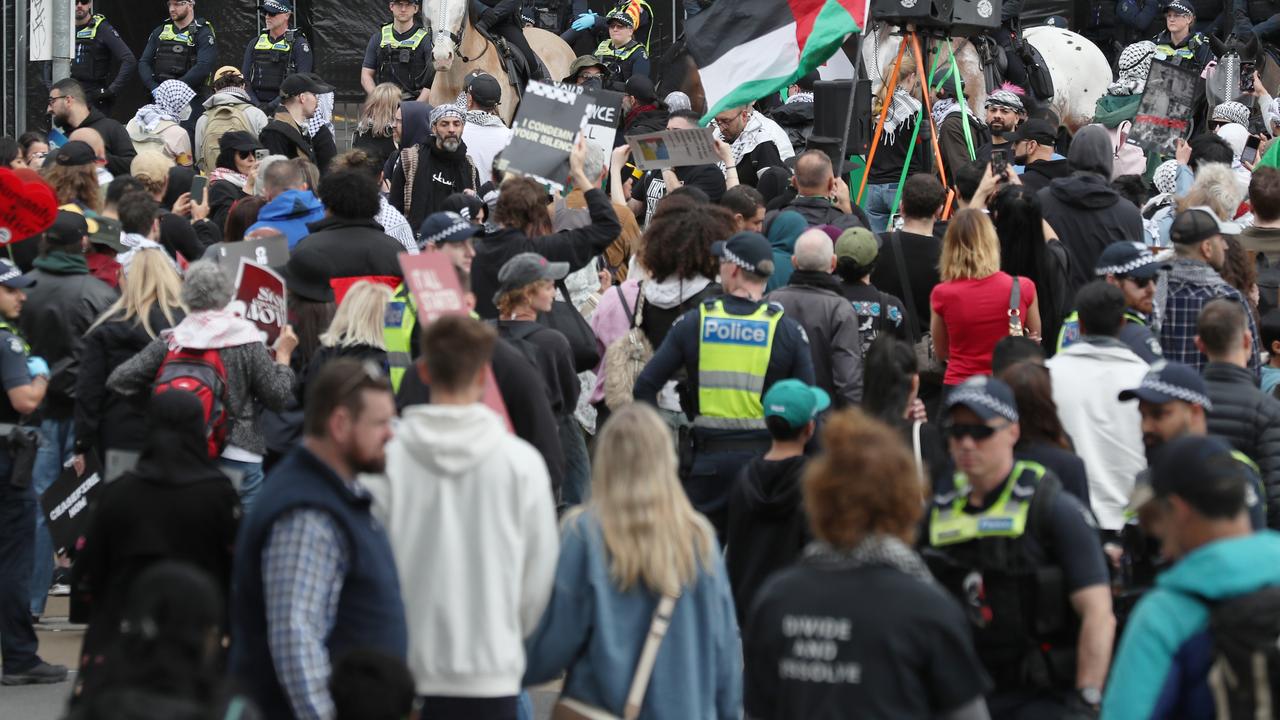 Victoria’s human rights charter influencing police stance on rallies