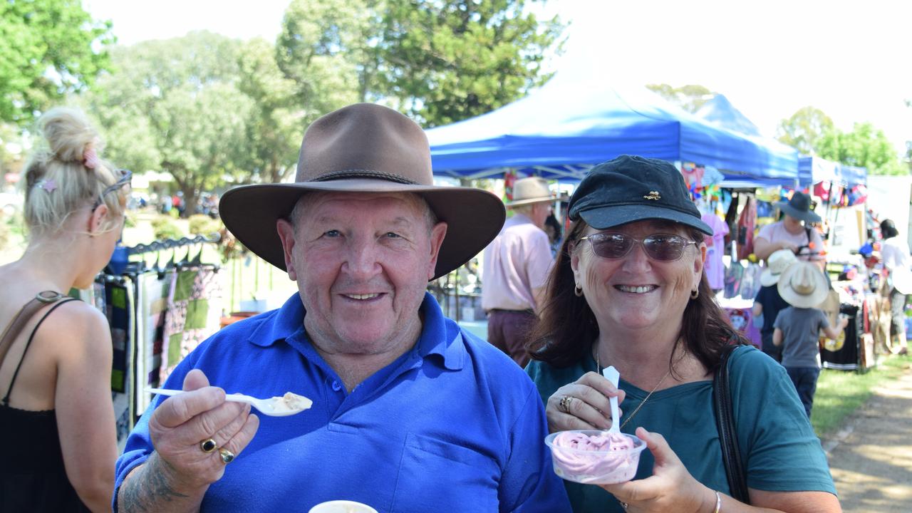 Gerry and Pamela Dunne at the Warwick Rodeo Country Craft Markets