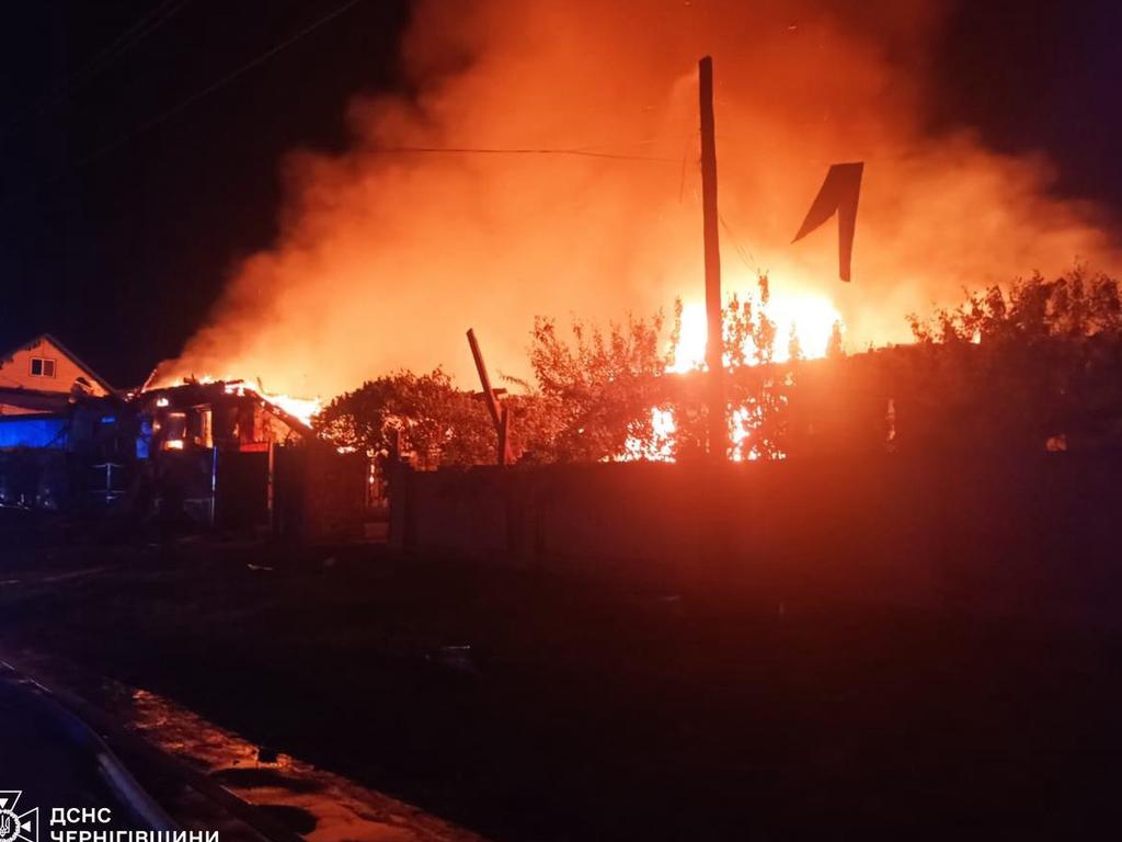 The Russian drone strike comes after Kyiv blew up $11bn worth of Vladimir Putin’s war planes. Picture: X