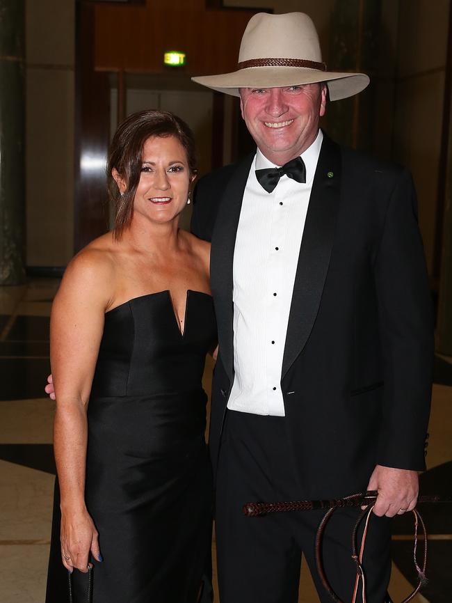 Natalie and Barnaby at the federal Parliament Midwinter Ball in 2017. Picture: Ray Strange