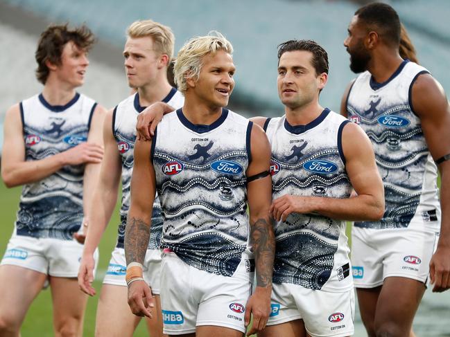 The Cats have won four in a row. (Photo by Michael Willson/AFL Photos via Getty Images)