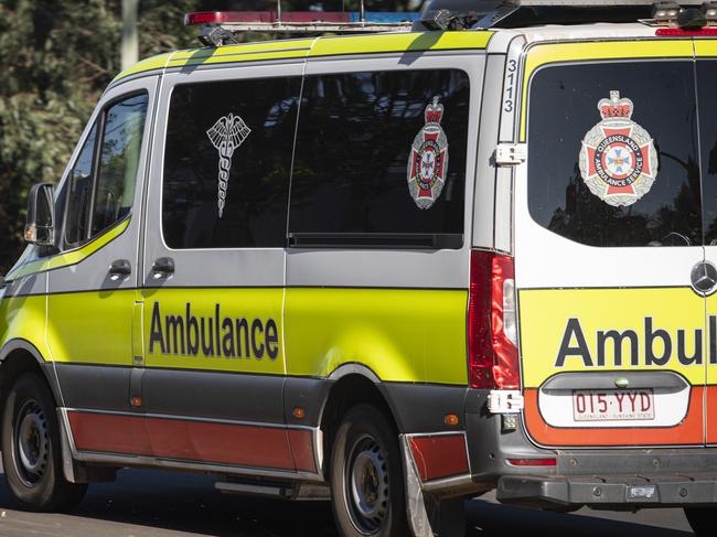 Generic ambulance, QAS, Queensland Ambulance Service, emergency services, Thursday, August 29, 2024. Picture: Kevin Farmer