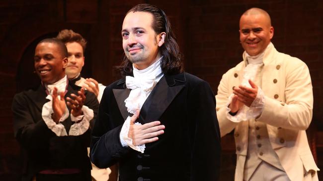 Lin-Manuel Miranda performs his final performance as Alexander Hamilton in Hamilton on Broadway at The Richard Rogers Theatre. Picture: Bruce Glikas/Bruce Glikas/FilmMagic