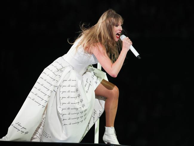 The singer introduced her new ‘era’ – The Tortured Poets Department – for the Euro leg. Picture: Michael Campanella/TAS24/Getty Images for TAS Rights Management