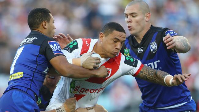 Tyson Frizell looked good for the Dragons, bagging a try along the way.