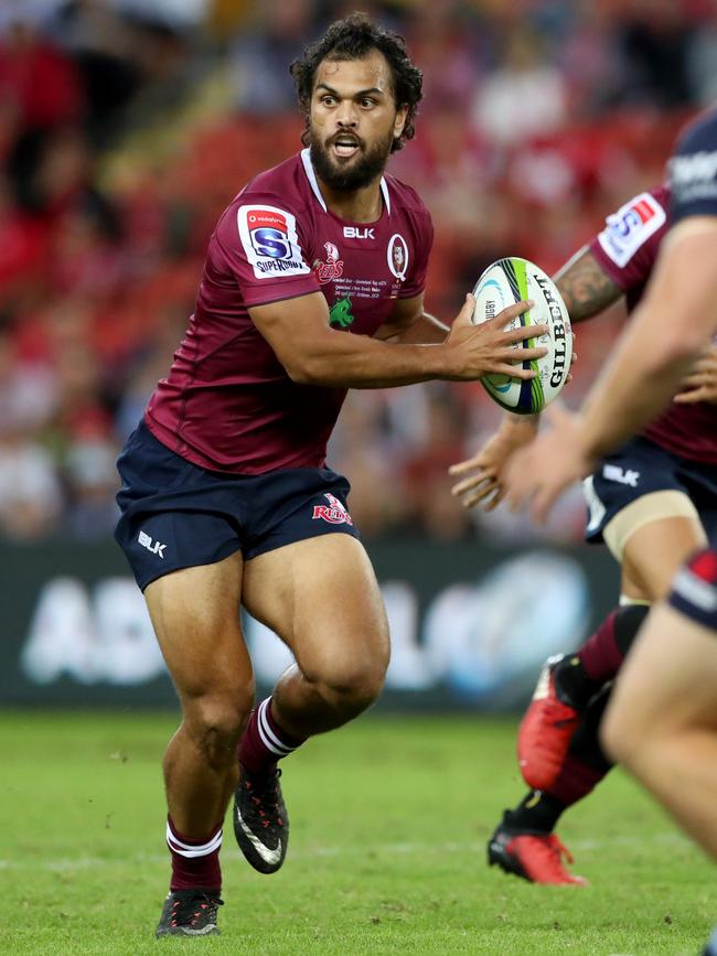 Karmichael Hunt in action for the Reds. Picture: Darren England