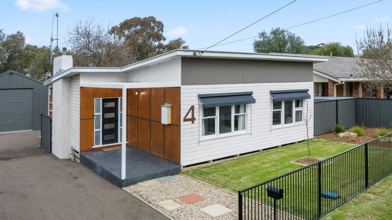 This two-bedroom house at 4 Jobs Gully Rd, California Gully, is on the market for $450,000 - $495,000.