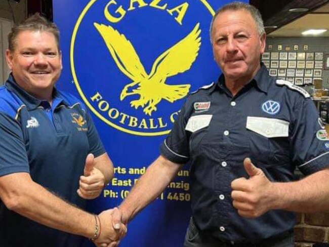 Gaza has signed Mark Kamenic (left) as coach ahead of 2024. Picture: Gaza Football Club