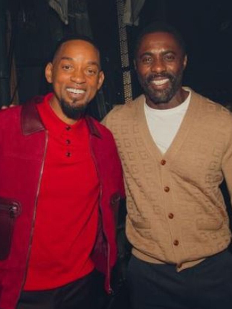 Elba pictured with Will Smith. Picture: Idris Elba/Instagram