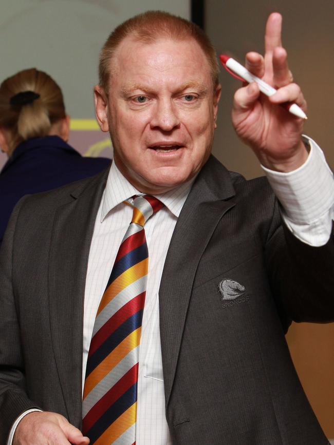 Former Broncos chairman Dennis Watt. Picture: Glenn Hampson