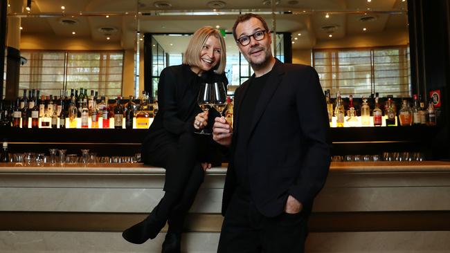 Martin Benn and Vicki Wild at Sepia restaurant in Sydney.