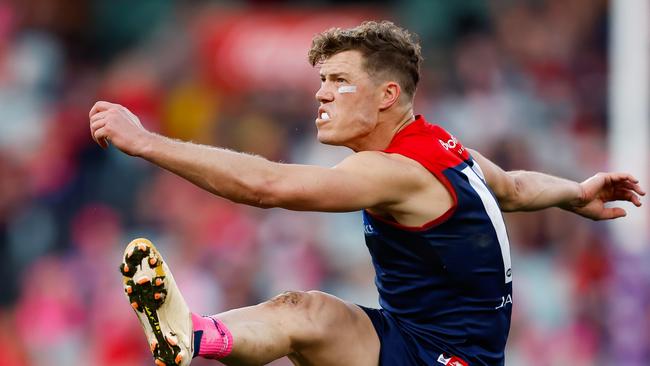 Melbourne will redraft injured forward Jake Melksham. Picture: Dylan Burns/AFL Photos