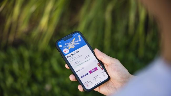 DoorDash Air delivery option seen within the mobile app.