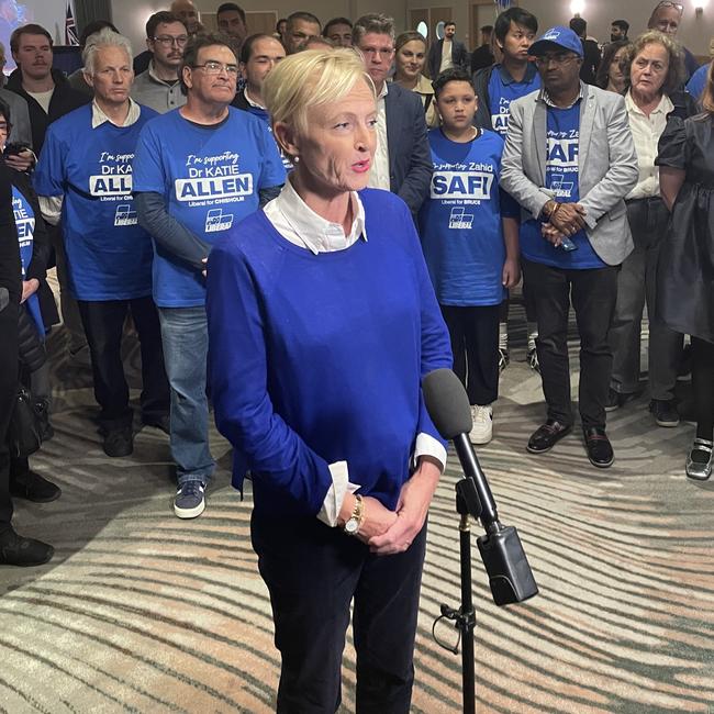 Dr Katie Allen lost her bid to win Chisholm.
