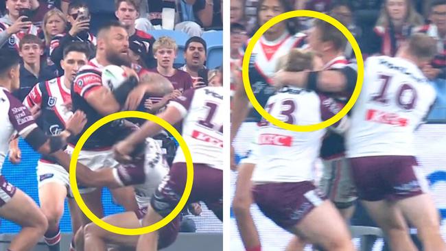 It was a disastrous start for the Sea Eagles. Photo: Fox Sports