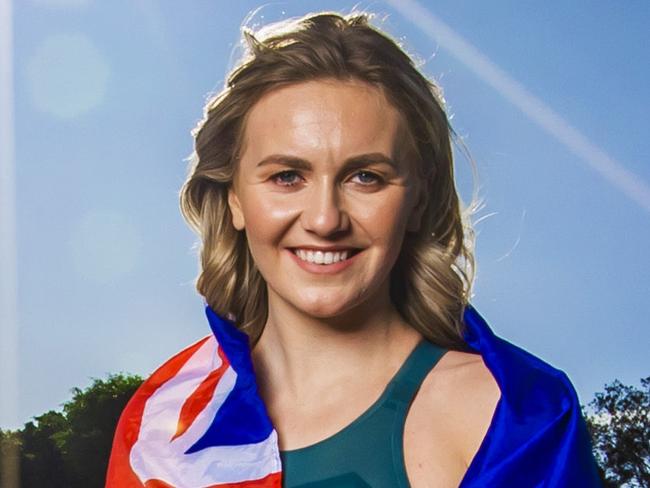 It was a Gold Medal line up for the Speedo Commonwealth Games Swim Suit Launch on the Gold Coast.Ariarne Titmus Ã Tokyo Olympic champion 200, 400m freestyle, world record holder 400m freestyle.Picture: NIGEL HALLETT