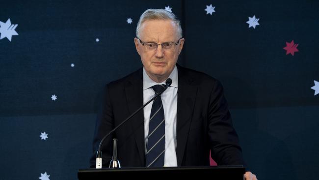 Governor of the Reserve Bank of Australia Philip Lowe’s address to the Anika Foundation in Sydney in September. Picture: NewsWire / Monique Harmer