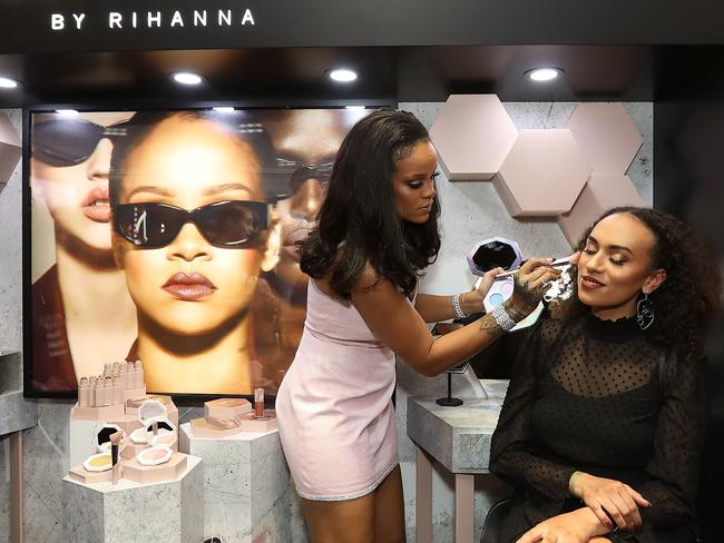 SYDNEY, AUSTRALIA - OCTOBER 03: Rihanna attends the Fenty Beauty by Rihanna Anniversary Event at Sephora Pitt Street store on October 3, 2018 in Sydney, Australia. (Photo by Caroline McCredie/Getty Images for Fenty Beauty by Rihanna)
