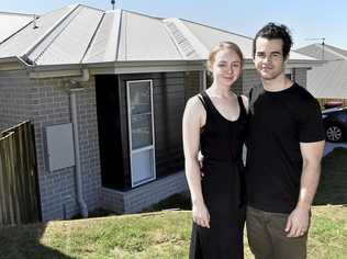 PERFECT FIT: Josh and Sacha Von Blanckensee are thrilled with their new two-bedroom home. Picture: Bev Lacey