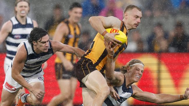 Hawthorn midfielder James Worpel is the competition’s second highest-rated player this season according to Champion Data. Picture: Michael Willson / Getty Images