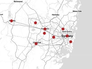 Where the most home invasions have happened in Sydney.
