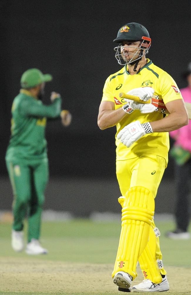 Marcus Stoinis needs to find form with the bat before the World Cup starts. Picture: Charle Lombard/Gallo Images/Getty Images