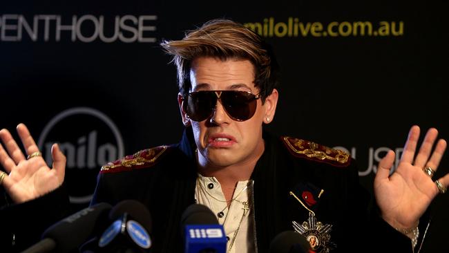 Court documents have revealed the scathing notes left by editor Mitchell Ivers on Milo Yiannopoulos’s autobiography. Picture: Lisa Maree Williams/Getty Images