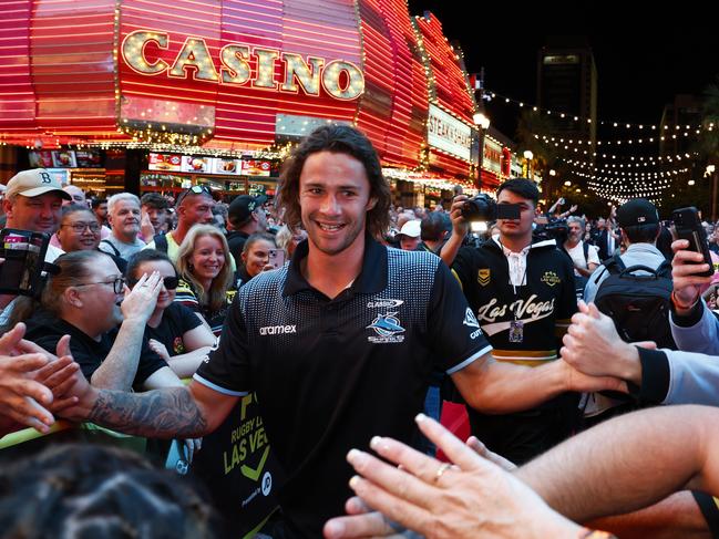 The Sharks’ Nicho Hynes in Las Vegas