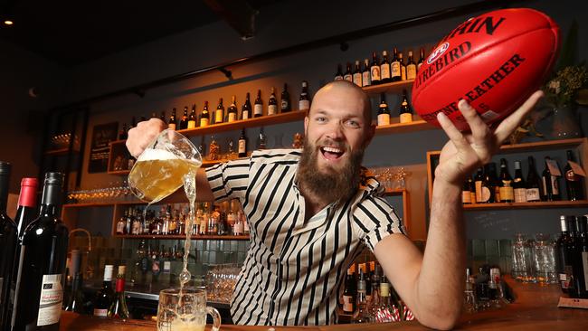 Melbourne fans would love to have a beer with Big Maxy. Picture: Alex Coppel