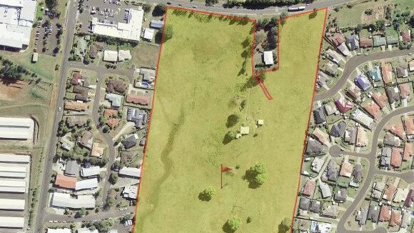 The proposed Goonellabah site for 92 residential lots.