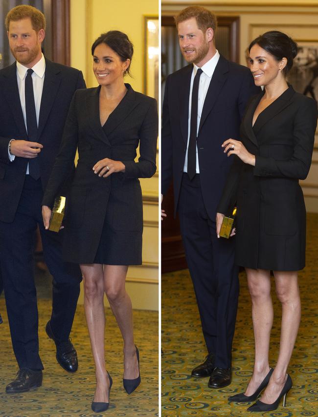 The Duke and Duchess of Sussex attend a Gala performance of the musical Hamilton at the Victoria Palace Theatre, London, UK. Picture: Dan Charity/Pool