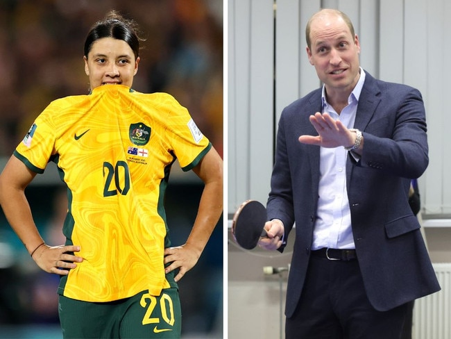 Prince William has come under attack for a message he sent to the Matildas.