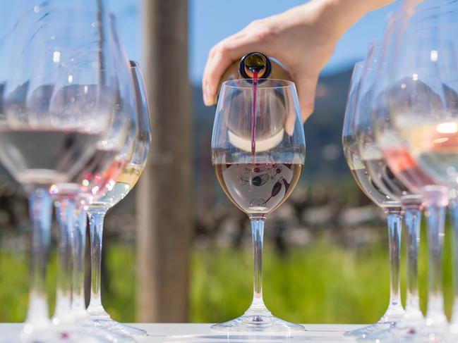 ESCAPE: Wine Pouring - Napa Valley. Picture: Bob McClenahan