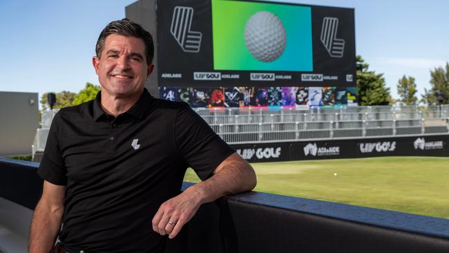 LIV Golf global chief executive Scott O’Neil at The Grange Golf Club in Adelaide. Picture: Kelly Barnes