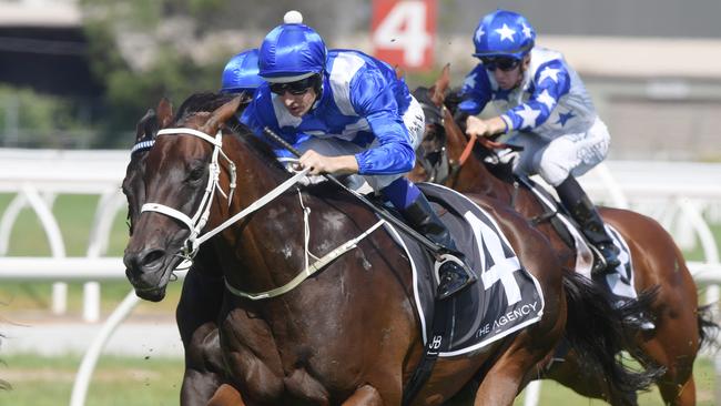 Winx has the ability to unleash devastating sectionals to breeze past her rivals. Picture: Simon Bullard