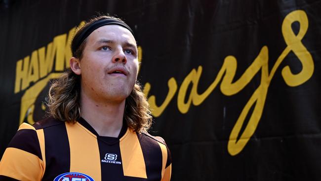 Jack Ginnivan was traded to Hawthorn at the end of 2023. Photo: Quinn Rooney.