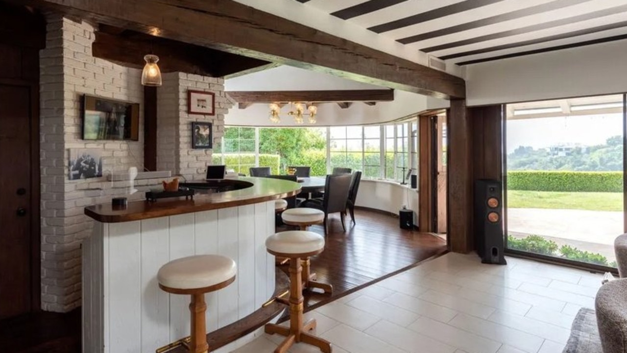 The cool kitchen and bar area. Picture: Realtor.com