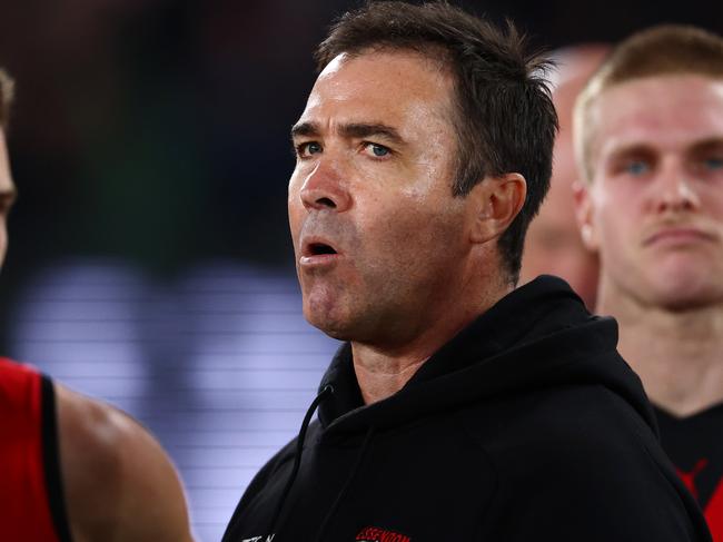 Essendon’s injury list is growing by the week after debutant Lewis Hayes tore his ACL against Sydney. Picture: Morgan Hancock/Getty Images