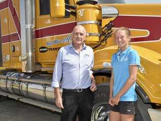 HELPING HAND: Toowoomba businessman Neil Mansell says he's proud to support steeplechase athlete Brielle Erbacher by reducing her travel costs when she competes in Sydney and Melbourne. Picture: Bev Lacey