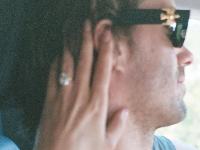 Tonkin’s beautiful engagement ring.