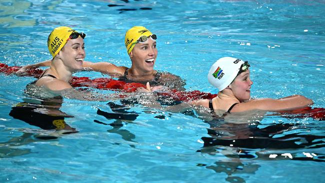 Emma McKeon backed up her 100m butterfly victory with a win in the 50m butterfly. Picture: Oli Scarff/AFP