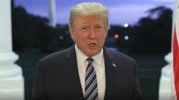 ‘Don’t let it dominate you. Don’t be afraid of it’: Donald Trump has released a new video about his experience with Covid. Source: Twitter