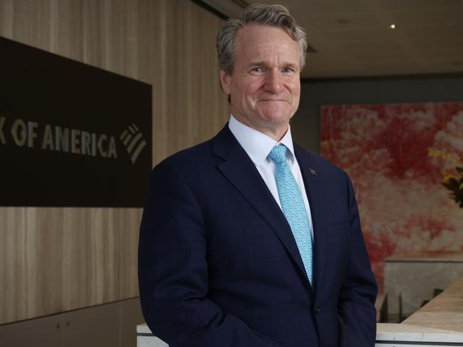 23/10/24: Bank of America CEO Brian Moynihan who is visiting Australia. John Feder/The Australian.