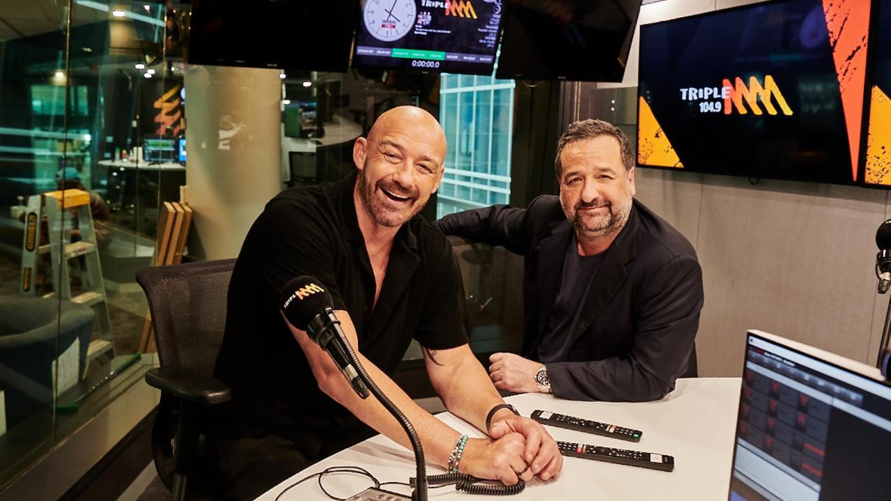 Mick Molloy with his Triple M co-host, Mark Geyer. Picture: Supplied