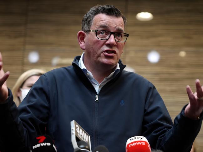 MELBOURNE, AUSTRALIA - NewsWire Photos NOVEMBER 3, 2022: Victorian Premier Daniel Andrews gives a Press conference at the Northern Centre for Health Education and Research, in. Epping. Picture: NCA NewsWire / Luis Enrique Ascui