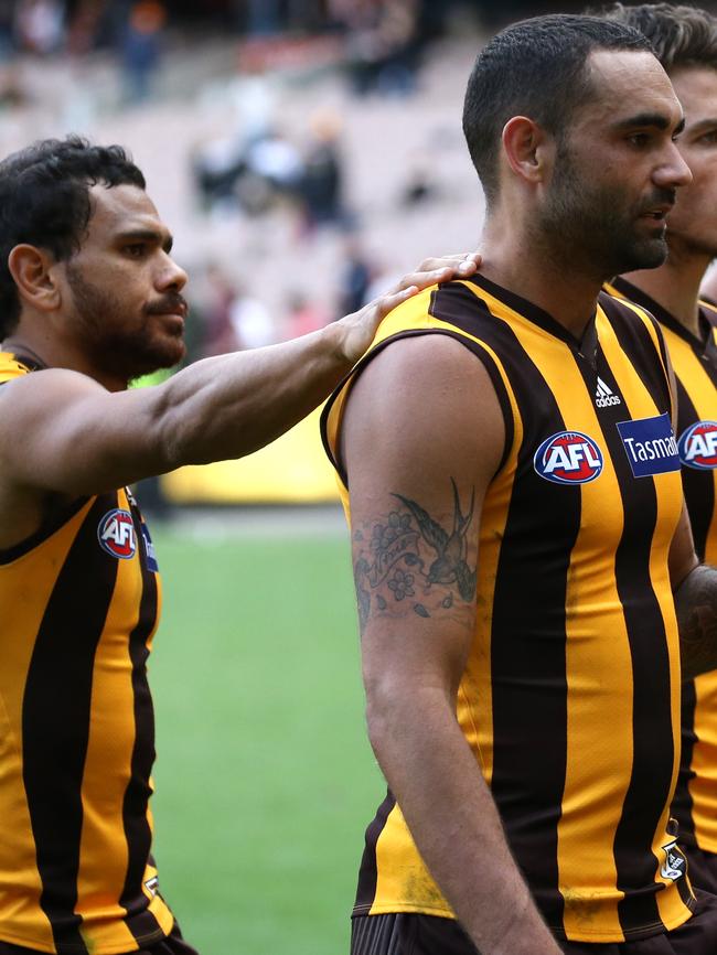 Shaun Burgoyne (right) says enough’s enough. Picture:Wayne Ludbey