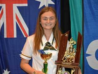 SPORTS STAR: Sarah Duncan received multiple awards at BSC Awards Night, one being sportsperson of the year.