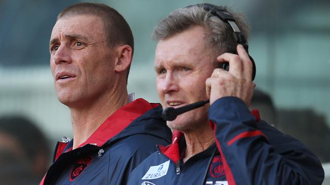 Brendan McCartney says he is ‘like brothers’ with Melbourne coach Simon Goodwin. Picture: Michael Klein.