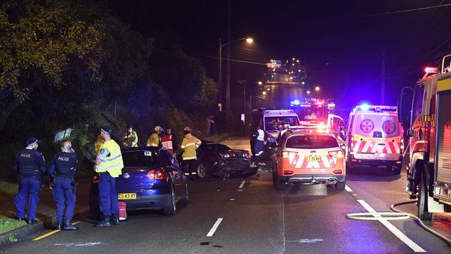 The Metropolitan Crash Investigation Unit were called to the scene. Picture: Gordon McComiskie